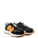 New Balance Sneakers Uomo 327 Nero e Arancio