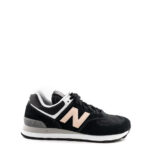 New balance Sneakers Donna 574 Nera Logo Rosa