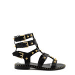 Ash Sandalo Petrus Nero con Borchie Oro