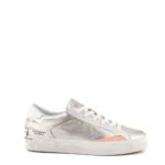 Crime London Sneakers Donna Low Top Distressed Argento