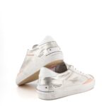 Crime London Sneakers Donna Low Top Distressed Argento