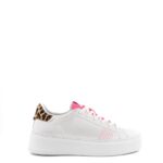 Crime London Sneakers Donna Platform Bianca e Fluo