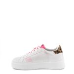 Crime London Sneakers Donna Platform Bianca e Fluo