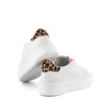 Crime London Sneakers Donna Platform Bianca e Fluo