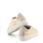 Nevver Sneakers Donna Oro e Beige