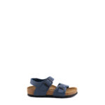 Birkenstock New York Sandalo Bambino In Birko Flor Blu