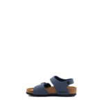 Birkenstock New York Sandalo Bambino In Birko Flor Blu