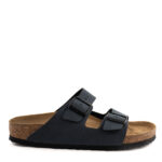 Birkenstock Arizona Uomo In Birko Flor Scamosciato Basalt