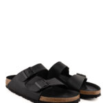 Birkenstock Arizona Unisex In Birko Flor Total Black