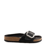 Birkenstock Madrid Big Buckle Donna In Pelle Nera