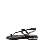 Ash Sandalo Donna Pearl Nero Con Borchie Argento