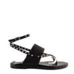 Bibi Lou Sandalo Donna Infradito Nero Con Borchie