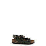 Birkentock Milano Sandalo Ragazzo In Birko Flor Cmouflage Beige