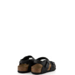 Birkenstock New York Sandalo Bambino In Birko Flor Nero