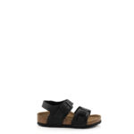 Birkenstock New York Sandalo Bambino In Birko Flor Nero