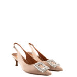 Bibi Lou Slingback Donna Champagne Con Fibbia Strass