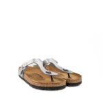 Birkenstock Gizeh Donna Birko Flor Argento