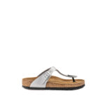 Birkenstock Gizeh Donna Birko Flor Argento