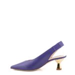 Prosperine Slingback Donna Viola Con Tacco In Metallo