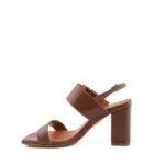 Matteo Pitti Sandalo Donna Marrone Doppia Fascia Con Fibbie