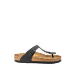 Birkenstock Gizeh Unisex In Birko Flor Nero Opaco.