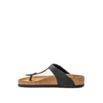Birkenstock Gizeh Unisex In Birko Flor Nero Opaco.