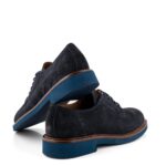 Frau Stringata Uomo Camoscio Blu Fondo Micro
