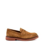 Frau Mocassino Uomo Camoscio Cognac Fondo Micro