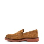 Frau Mocassino Uomo Camoscio Cognac Fondo Micro