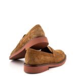 Frau Mocassino Uomo Camoscio Cognac Fondo Micro