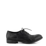 Hundred 100 Stringata Uomo Pelle Nera Microforata