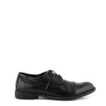 Hundred 100 Stringata Uomo Pelle Nera Con Spunterbo