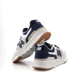 New Balance Sneakers Uomo 997 Bianca Grigia E Blu