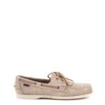 Sebago Docksides Portland Uomo In Camoscio Sabbia