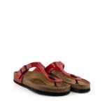 Birkenstock Gizeh Donna Birko Flor Rosso Lucido
