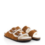 Birkenstock Arizona Donna Shearling Cognac