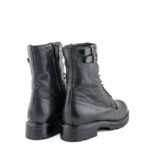 Hundred 100 Anfibio Donna Pelle Nera Con Due Fibbie