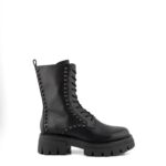Ash Anfibio Donna Liam Nero Con Borchie Nere