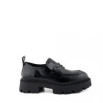 Ash Mocassino Genial Donna Abrasivato Nero