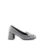 Bibi Lou Scarpa Donna Con Cristalli E Tacco Quadrato