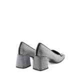 Bibi Lou Scarpa Donna Con Cristalli E Tacco Quadrato