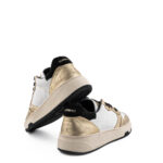 Crime London Sneakers Donna Basket Bianca E Oro