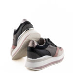 Crime London Sneakers Donna Grigio E Rosa Con Zeppa
