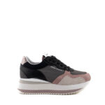 Crime London Sneakers Donna Grigio E Rosa Con Zeppa