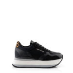 Crime London Sneakers Donna Nera Con Zeppa