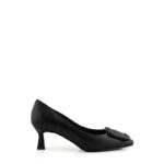Bibi Lou Décolleté Donna Pelle Nera Con Accessorio