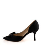 Elata Décolleté Donna Raso Nero Con Fiocco