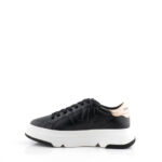 Emanuélle Vee  Sneakers Donna Pelle Nera Con Catena