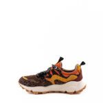 Flower Mountain Sneakers Donna Marrone Con Cavallino Pois