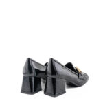 JD Mocassino Donna Naplak Nero Con Staffa Oro